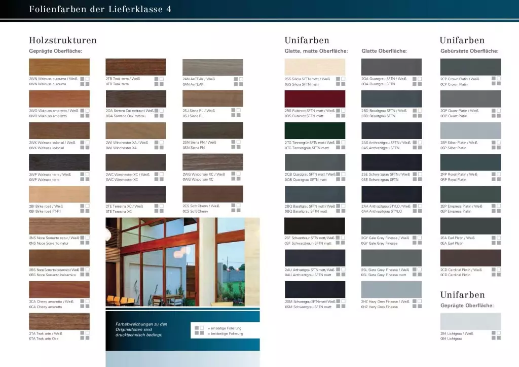 colores ventanas pvc y aluminio Carta de colores ventanas y puertas